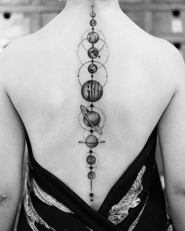 50 Of The Best Spine Tattoo Ideas Ever | Bored Panda