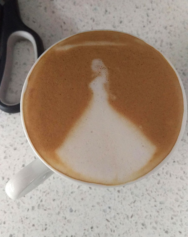 My Coffee Came Out Looking Like A Bride