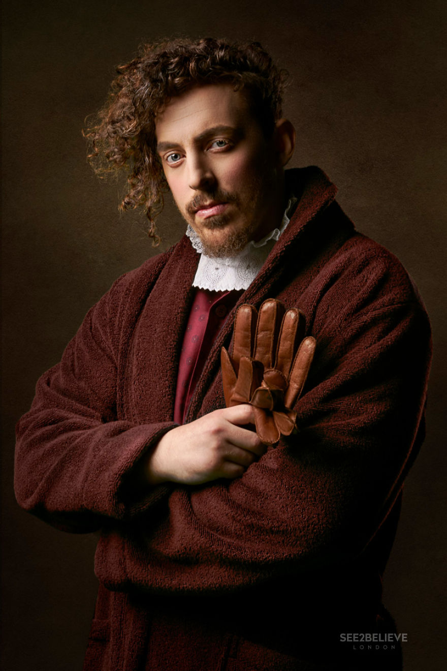 I've Created A Unique Series Of Portraits Inspired By Famous Classic Dutch Paintings.