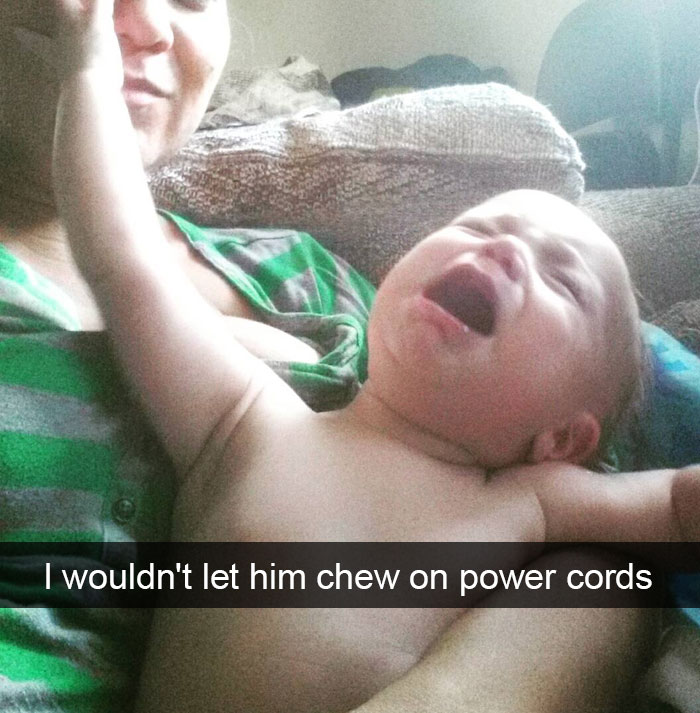 I Wouldn't Let Him Chew On Power Cords