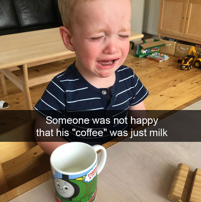 Someone Was Not Happy That His "Coffee" Was Just Milk