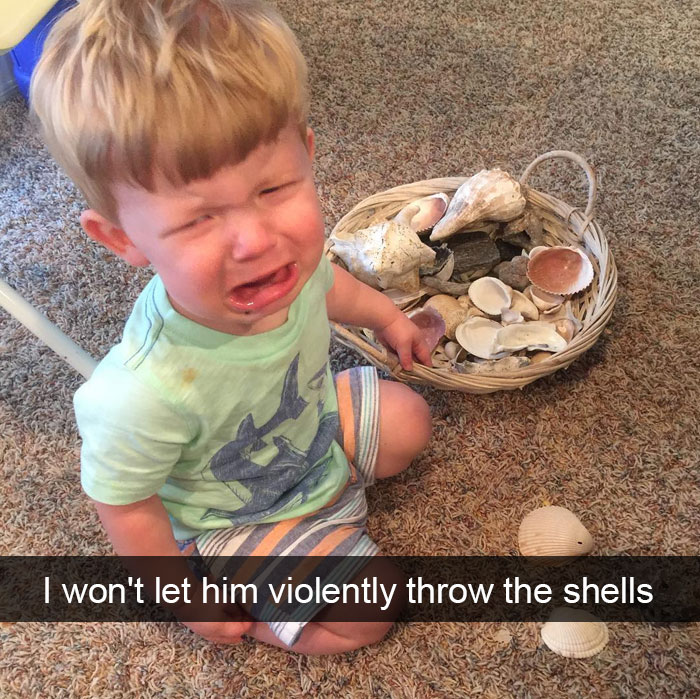 I Won't Let Him Violently Throw The Shells