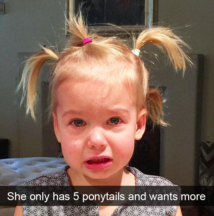 She Only Has 5 Ponytails And Wants More