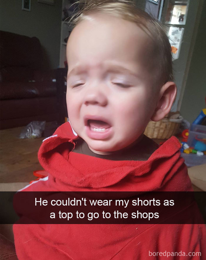 He Couldn't Wear My Shorts As A Top To Go To The Shops