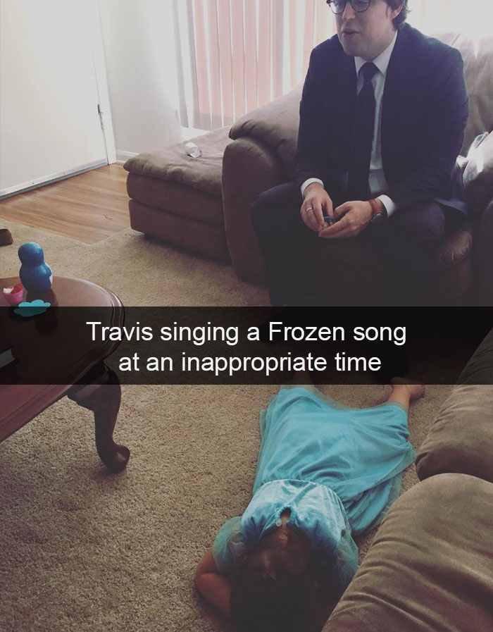 Travis Singing A Frozen Song At An Inappropriate Time