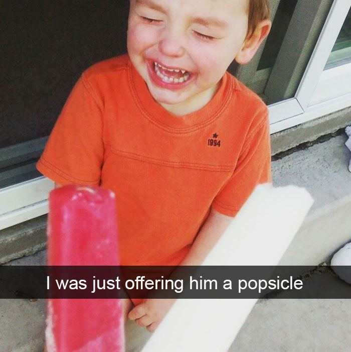 I Was Just Offering Him A Popsicle
