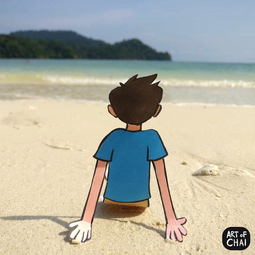 Chai Loves Chilling On Beaches Listening To The Waves Come By And The Breeze Blow The Hair