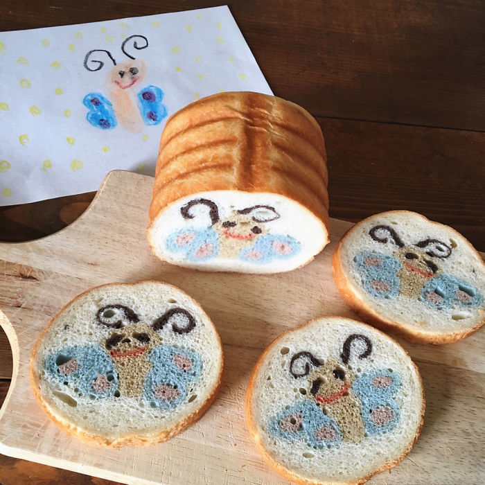 Baker "Hides" Designs On Their Breads Making Breakfast Become More Fun