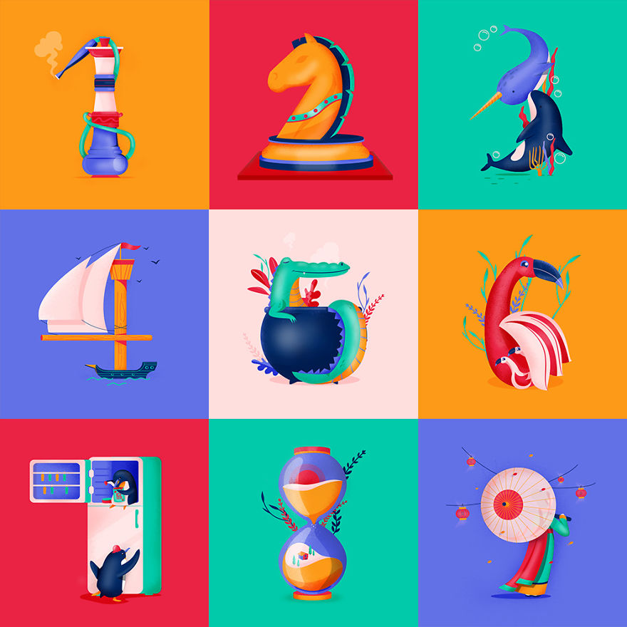 36 Days Of Type In Great Illustrations