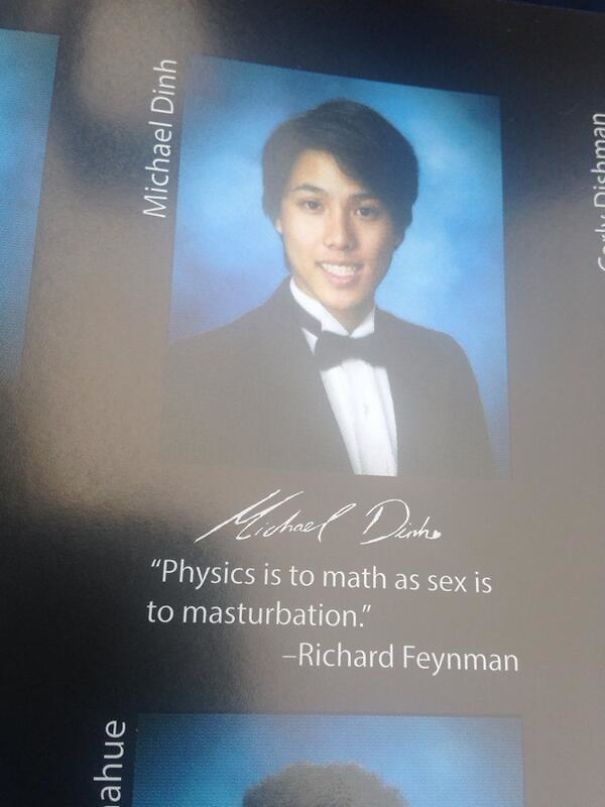 Physics Is To Math As Sex Is To Masturbation