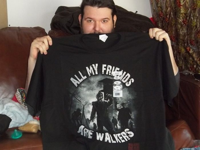 So My Brother, Richard, Is A Paraplegic And Has Been In A Wheelchair For About 25 Years. I'm Fairly Certain My Mom Didn't Much Care If He Was A Walking Dead Fan. She Just Thought This Was Freaking Hilarious, As Did The Rest Of Us