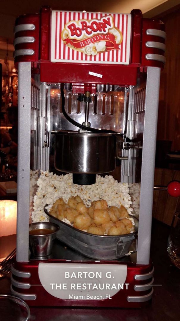 Dear God Why Would You Bring An Entire Popcorn Machine To A Table