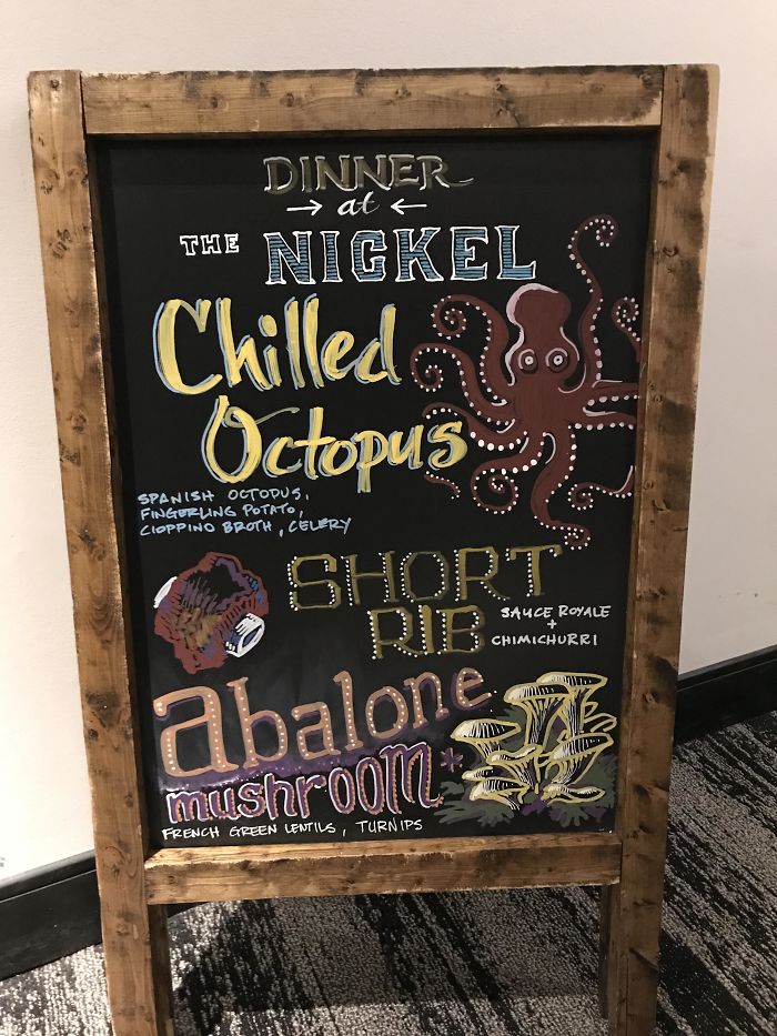 My Company Tapped Me To Do Our Menu Board. I'm About 20 Years Out Of Practice, But Here She Be
