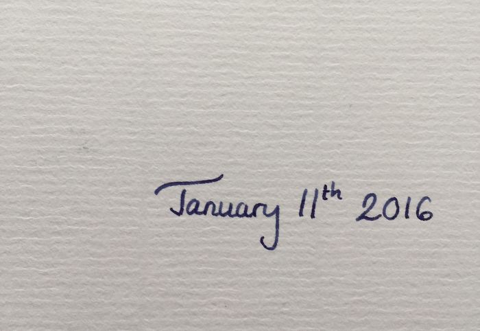 Back When I Was Idealistic Enough To Handwrite Cover Letters, I Managed To Scribble Out This Pretty Nice Looking Date