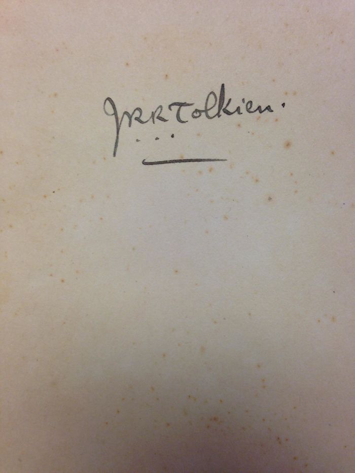 My College Professor Has One Of J.r.r. Tolkien's Notebooks From His Time At Oxford...name Written Inside