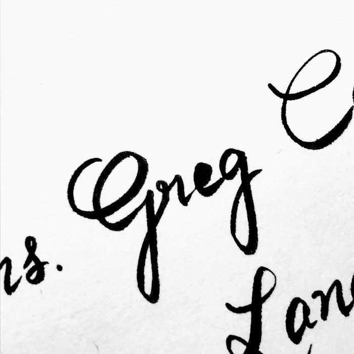 Proud Of The Cursive "G" I Can Do On A Whim Now