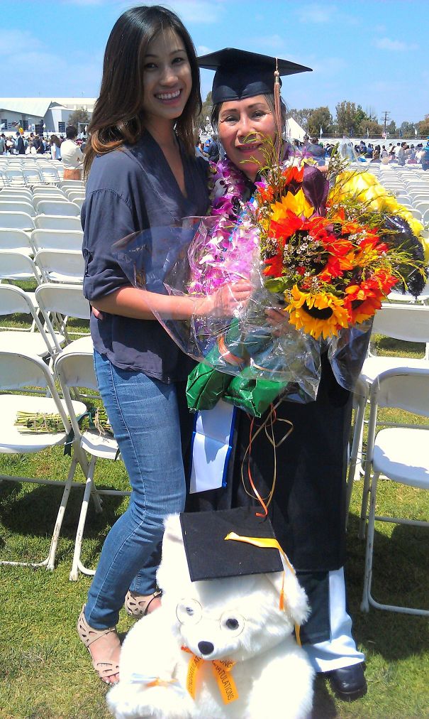 Today, My 62-Year-Old Immigrant Grandmother Graduated With A Bachelor's In Accounting & Finance Today From CSUF