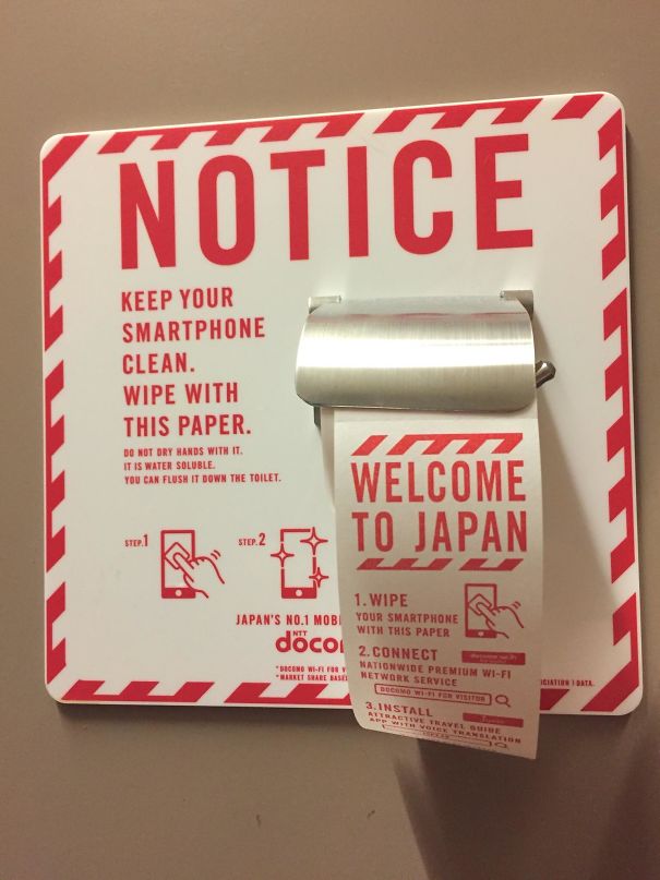 This                                                          Smartphone                                                          Wiper                                                          Dispenser In                                                          Japan