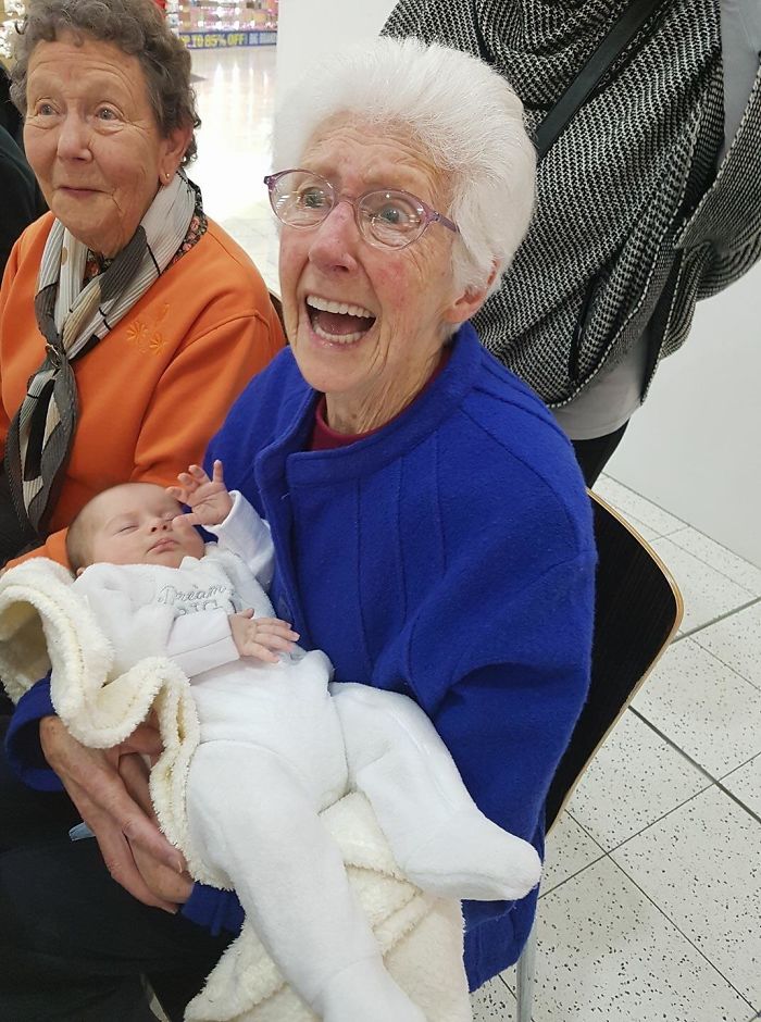 My Grandma Meeting Her Great Granddaughter For The First Time In A Surprise Visit