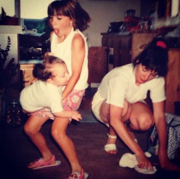 My Sister Dropping Me Circa 1993