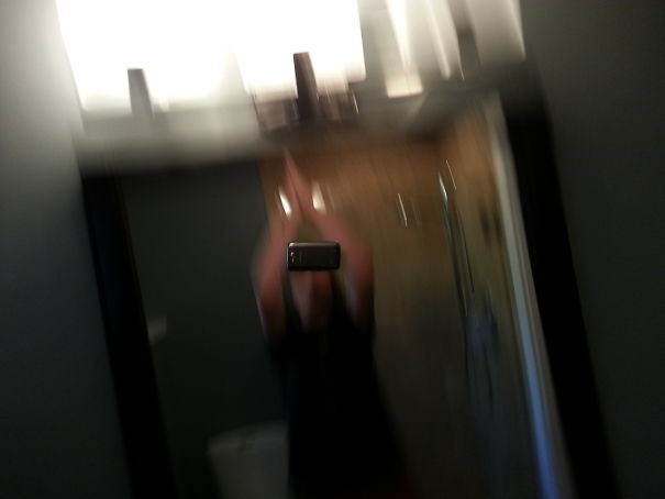 A Photo A Guy Took Of Himself Clapping