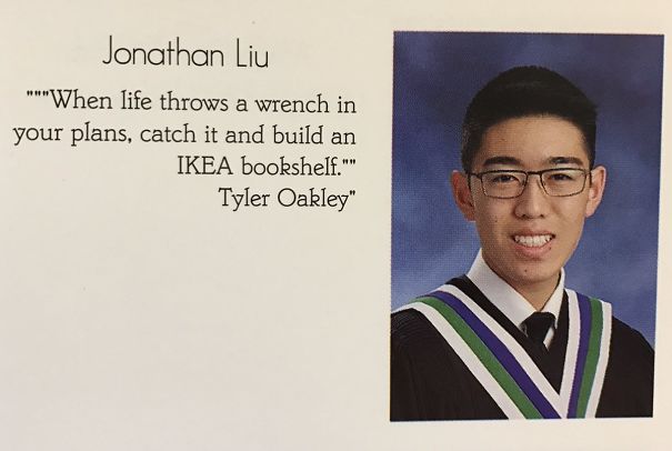 "When Life Throws A Wrench In Your Plans, Catch It And Build And Ikea Bookshelf." - Tyler Oakley