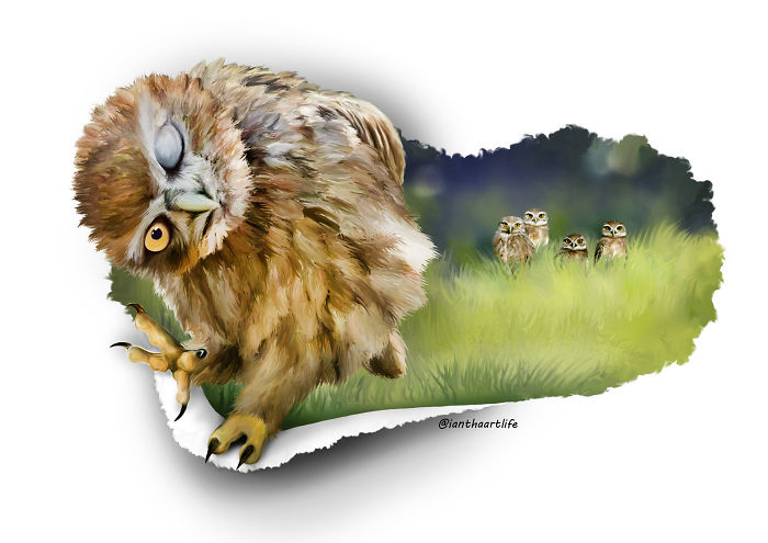 9 Illustrations Of Animals With Funny Expressions