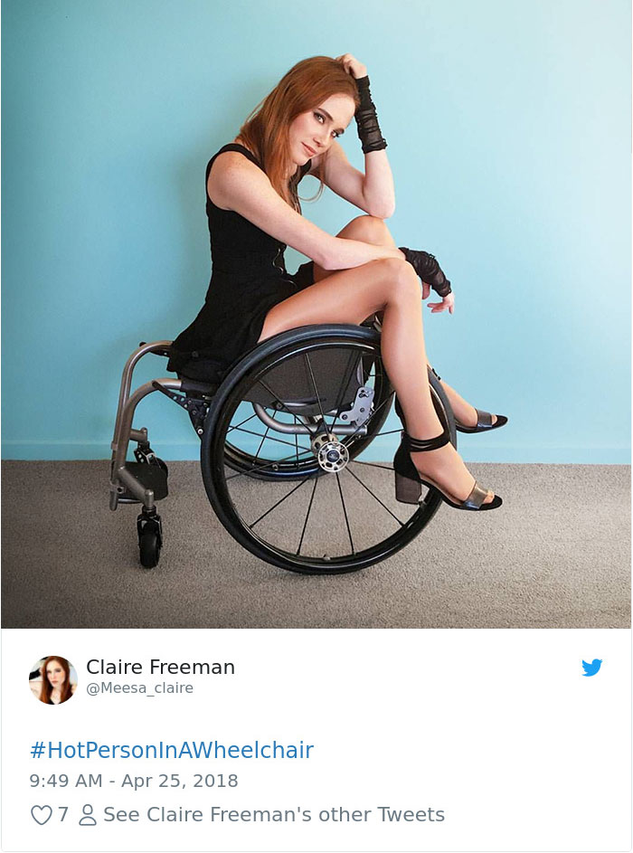 Hot Person On A Wheelchair