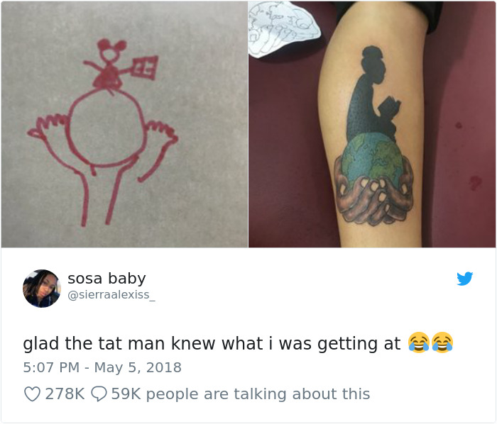 People Are Amazed By This Tattoo Artist's Skill In Understanding His Client's Wish From Such A Bad Sketch