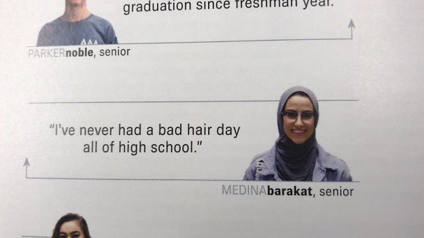 'i've Never Had A Bad Hair Day All Of High School"
