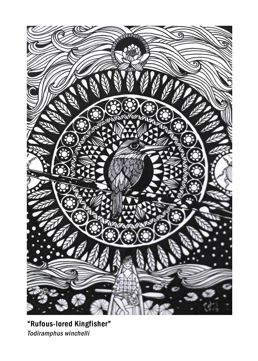I Use Mandala Inspired Artworks To Promote Birds In The Philippines