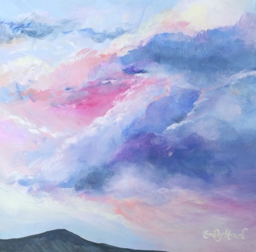 Pearlised Paintings To Show The Beauty Of The Sky Bored Panda