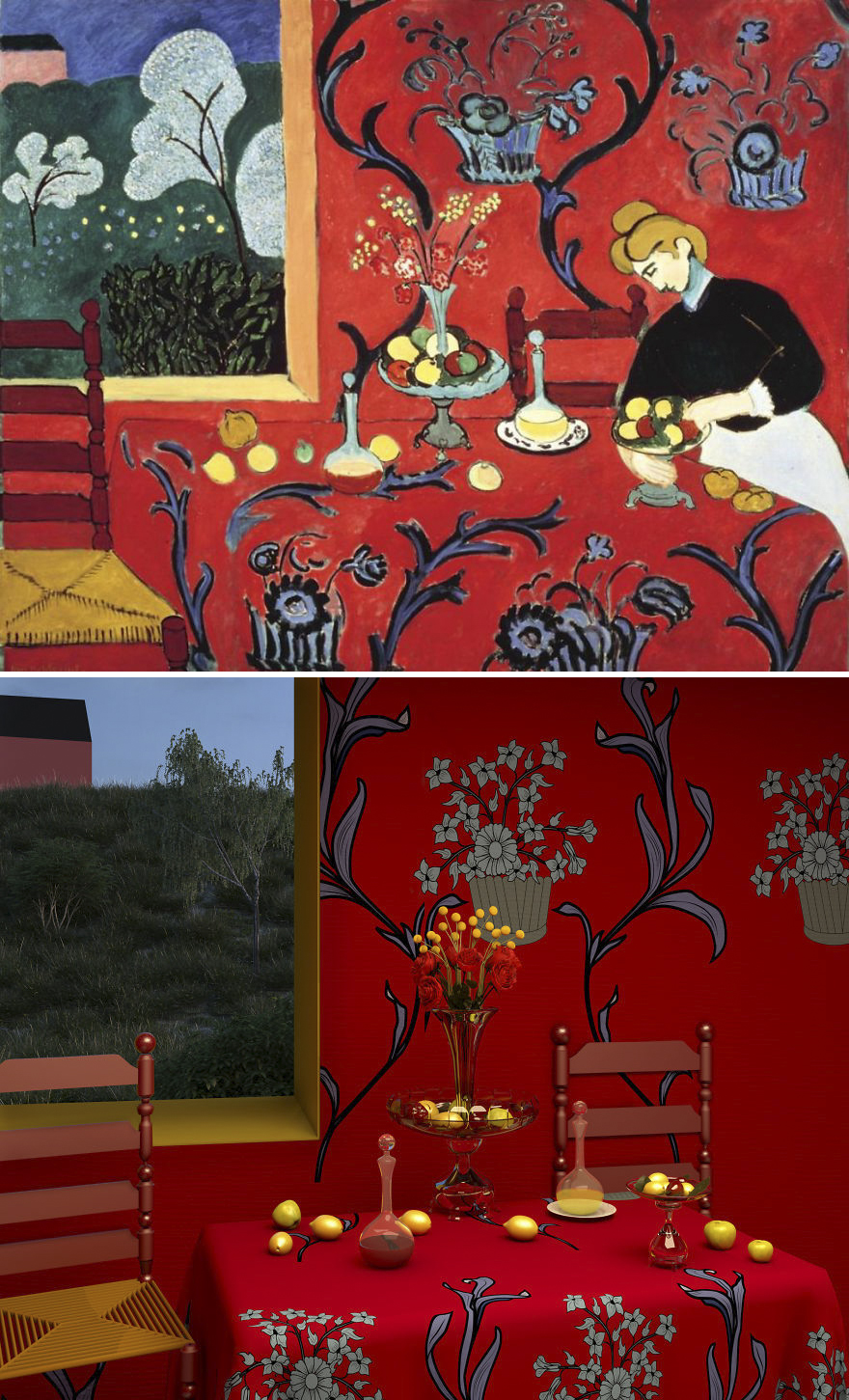 The Dessert: Harmony In Red By Henri Matisse