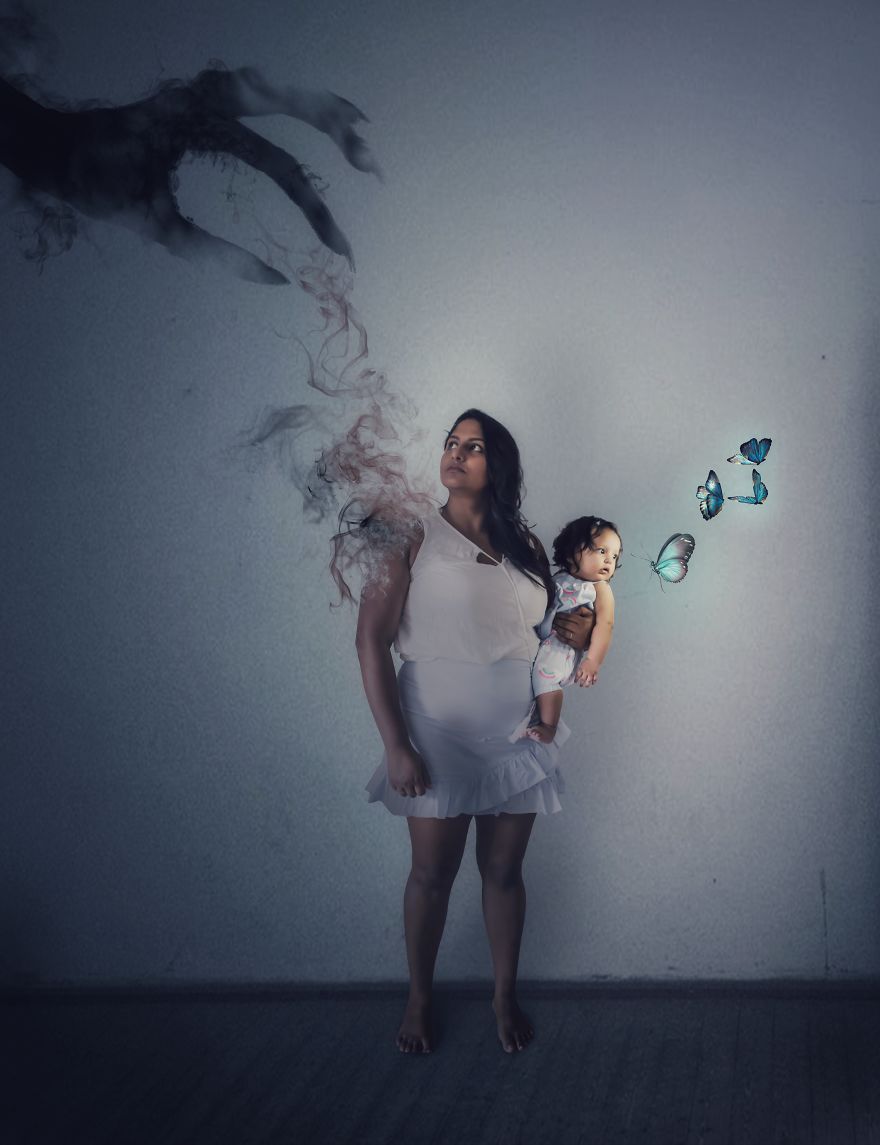 10 Surreal Scenes Of Mother And Daughter Created Without Leaving The House