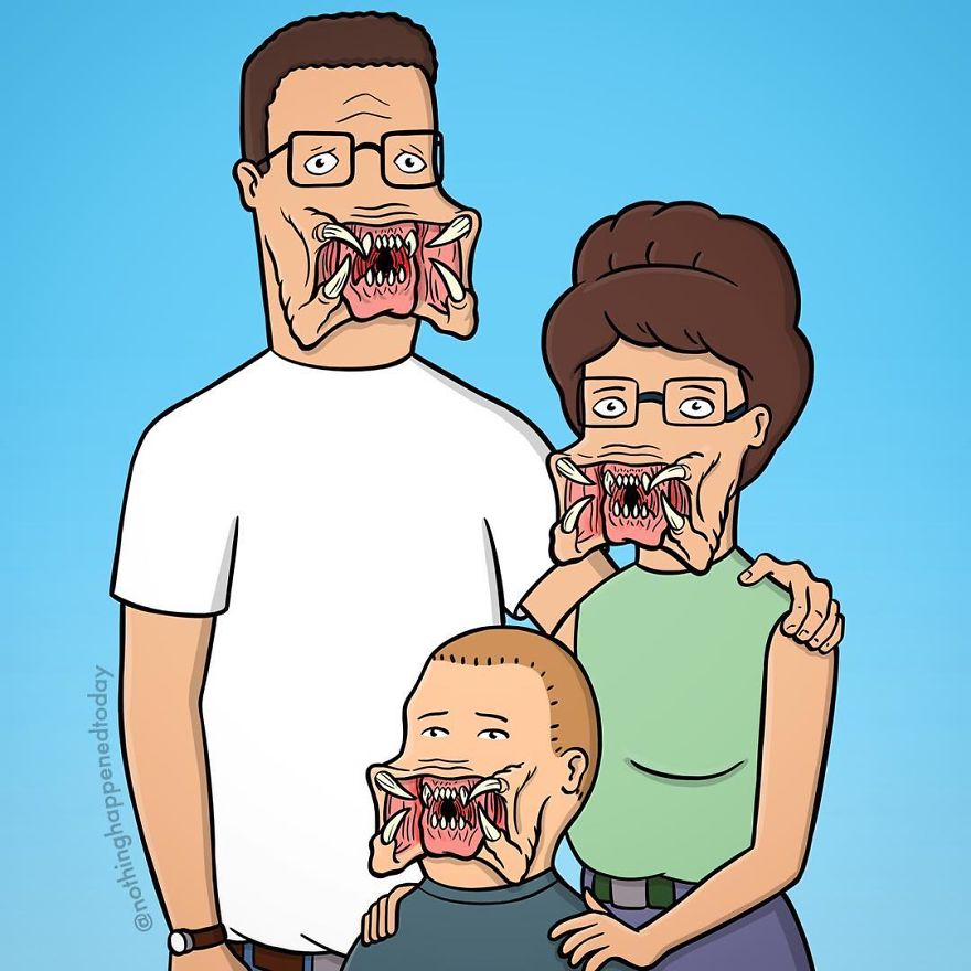 Illustrator Imagine The Secret Life Of The Cartoon Characters And The Result Is Very Funny