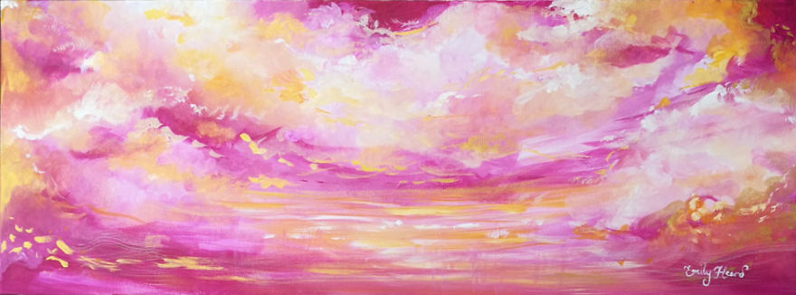 Pearlised Paintings To Show The Beauty Of The Sky
