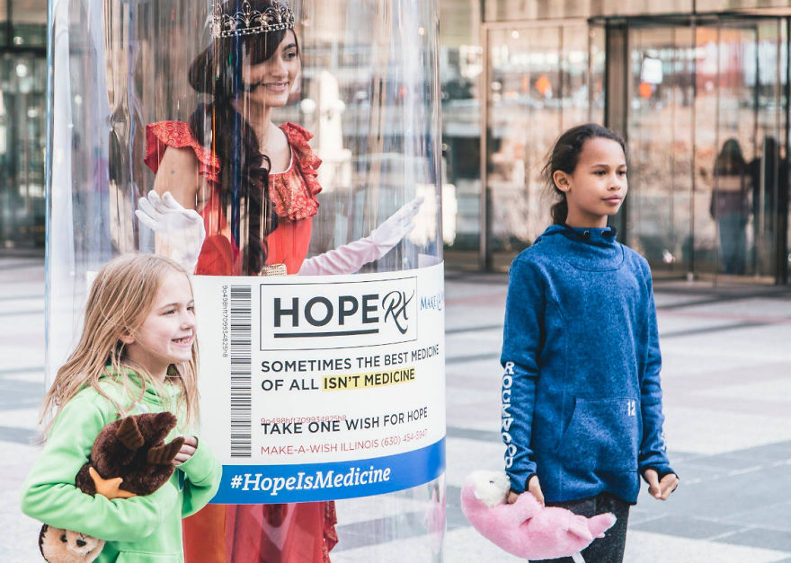 We Offered Families Bottles Of Hope For World Wish Day