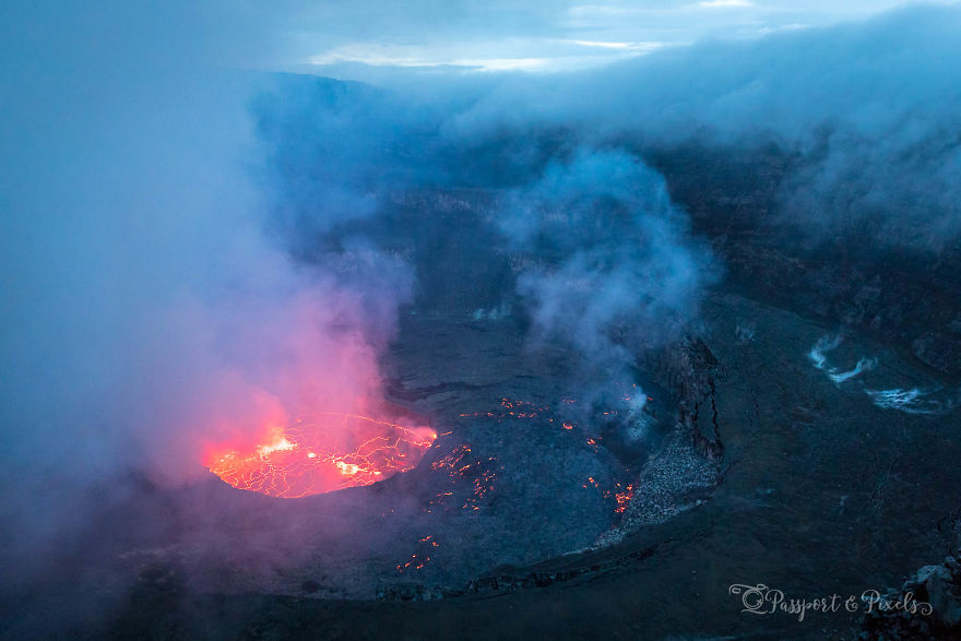 I Spent The Night At The Top Of An Active Volcano In DR Congo, Capturing The Boiling Lava Lake