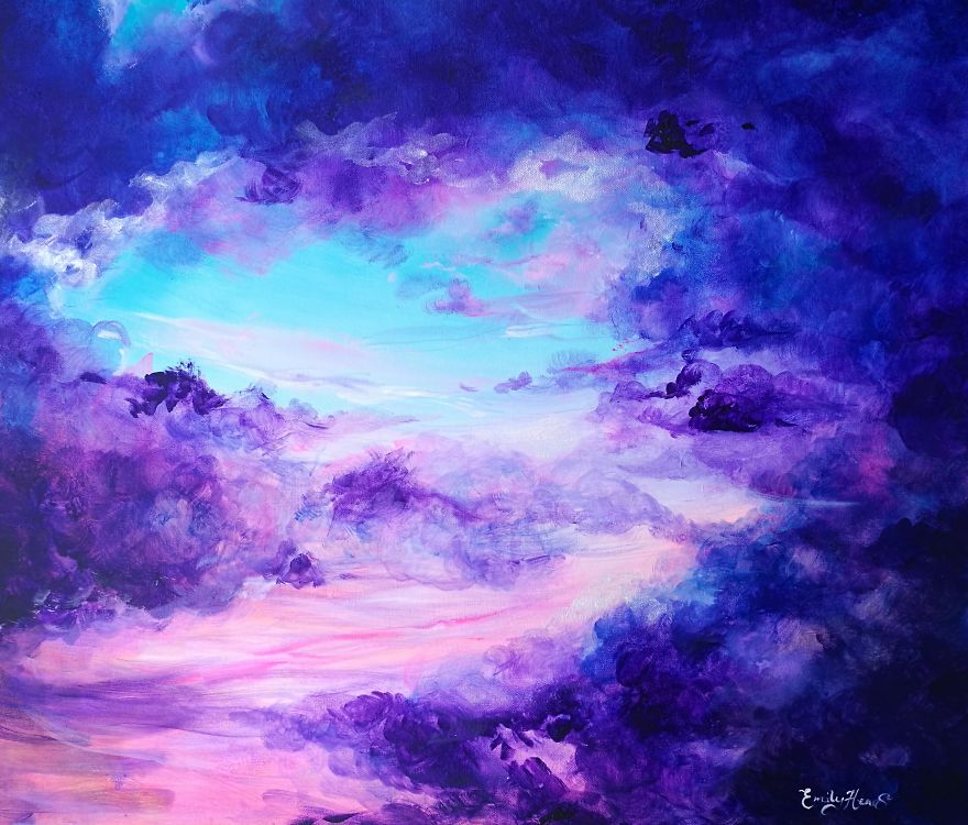 Pearlised Paintings To Show The Beauty Of The Sky
