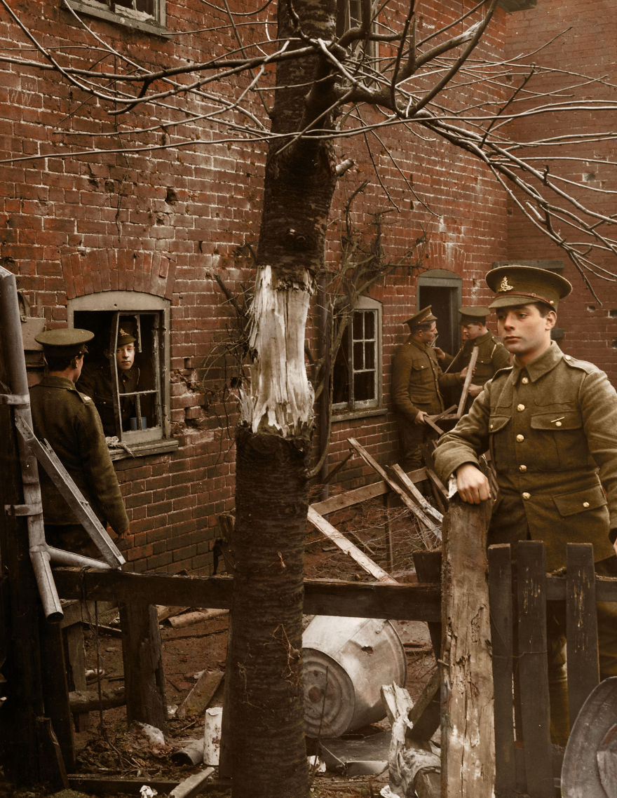 I've Colourised These Photos Of England's 'First Blitz' Over 100 Years Ago