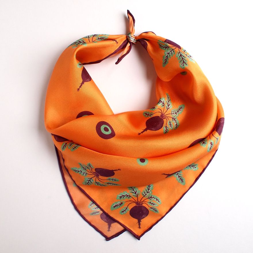 Would You Like To Wear My Deliciously Illustrated Scarves?