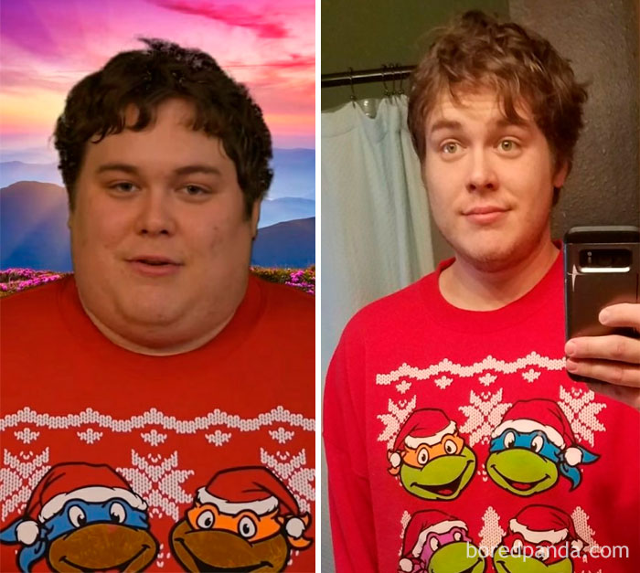 Some Motivation For Sticking To New Year's Habits. What Losing ~150 Lbs Looks Like In Face Progress