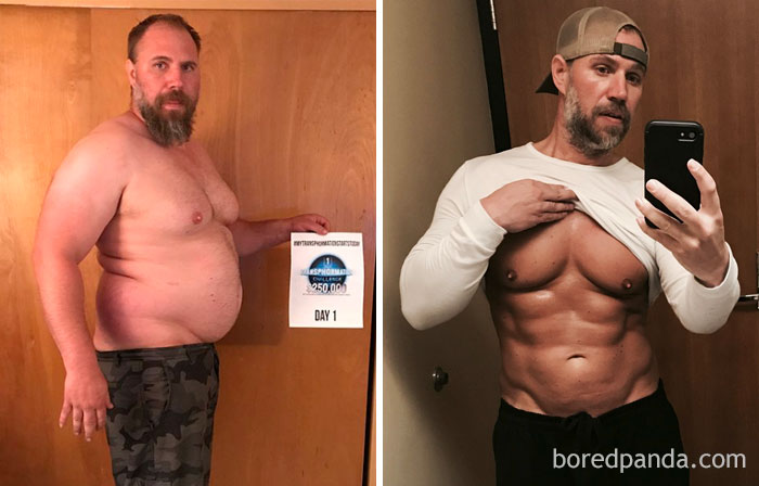 Father-Of-Three Realizes He Can’t Keep Up With His Children, Transforms His Body Beyond Recognition In 6 Months. From Size 42 In Jeans To A 33