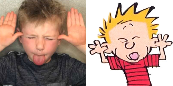 This 5-Year-Old's Birthday Present For His Dad Is Going Viral, And 'Calvin And Hobbes' Fans Will Love It