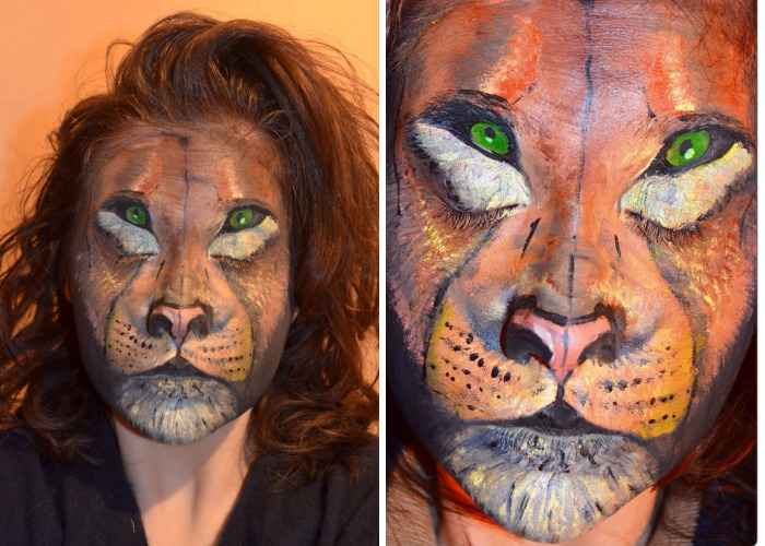 I Painted Myself As A Lion
