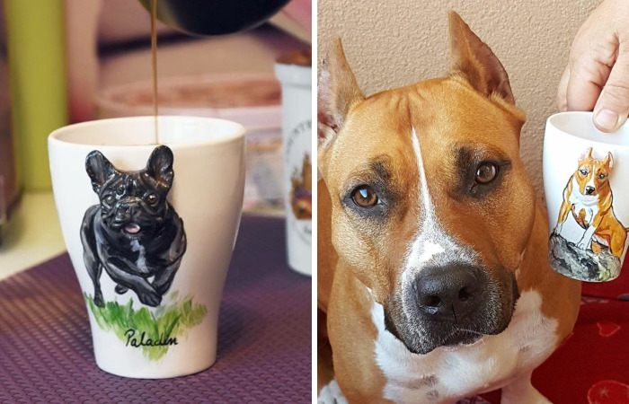 I Create 3D Sculptures Of People’s Pets On Mugs Completely By Hand