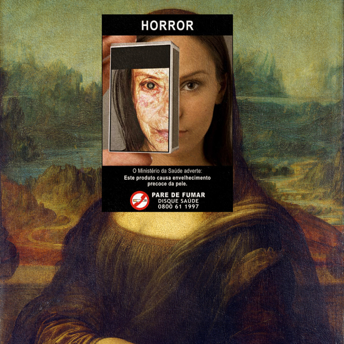 I Do Collages Of Cigarette Health Warnings And Classical Paintings