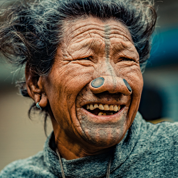 The Joyful Spirit Of The Last Generation Of Apatani Tribe Women With Nose Pluggings