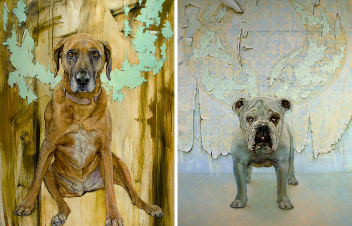 Whimsical Paintings Of Dogs With Wings