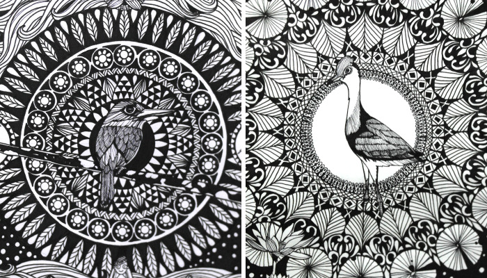 I Use Mandala Inspired Artworks To Promote Birds In The Philippines